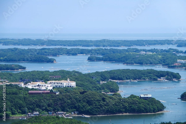 Obraz 横山展望台から望むリアス式海岸