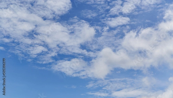 Fototapeta Blue sky with white clouds