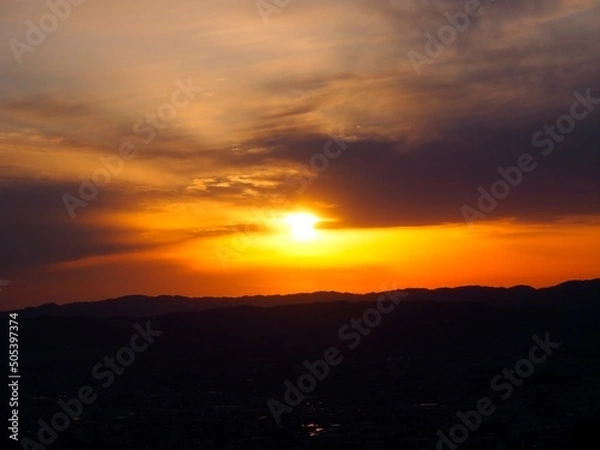 Obraz 若草山の夕暮れ 02