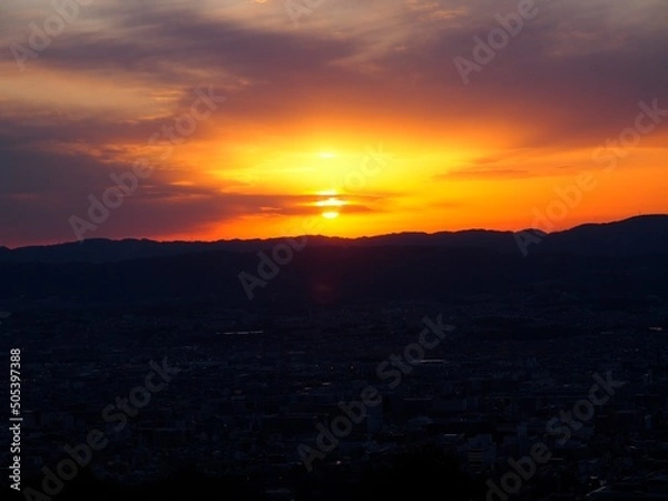 Obraz 若草山の夕暮れ 03