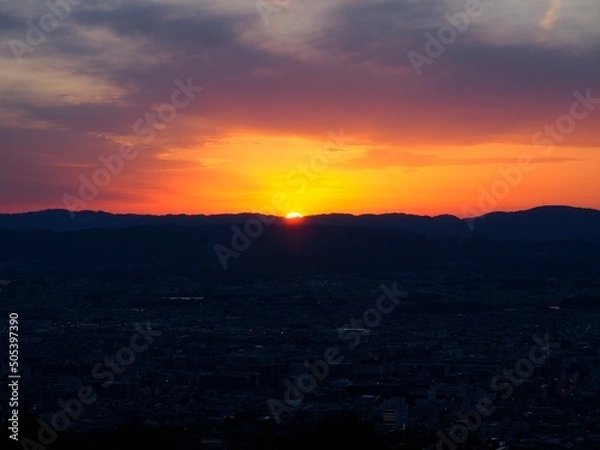 Obraz 若草山の夕暮れ 04