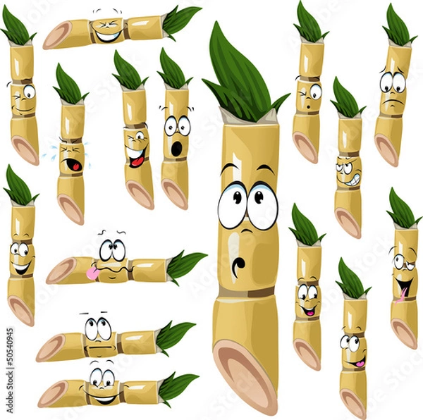 Obraz sugarcane cartoon