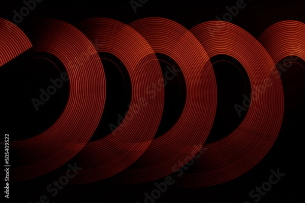 Fototapeta VISION lightpainting background circles of light