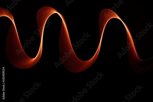 Fototapeta VISION lightpainting background waves of light