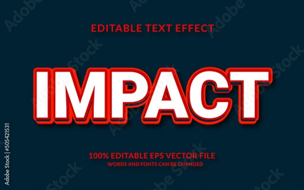 Fototapeta Impact Text Effect