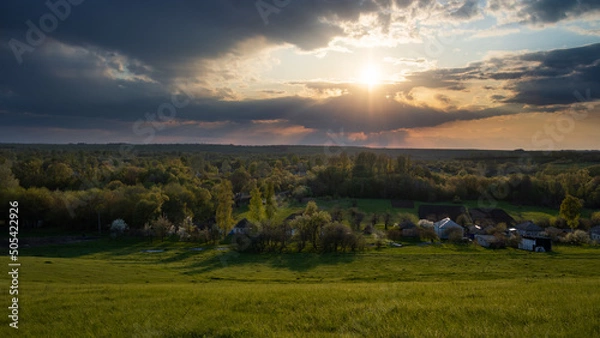 Obraz Spring evening in nature