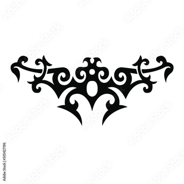 Fototapeta Tattoo pattern on white background