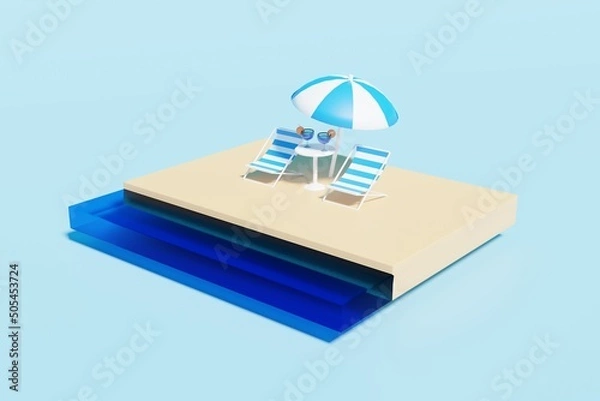 Obraz トロピカル、ビーチ