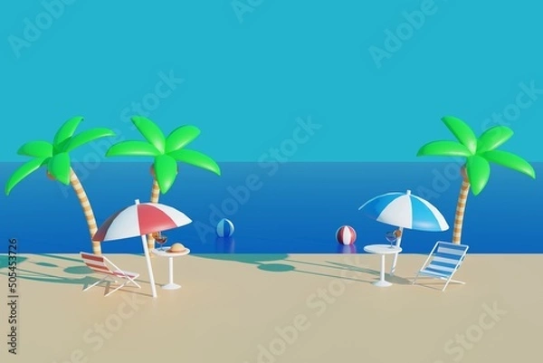 Obraz トロピカル、ビーチ