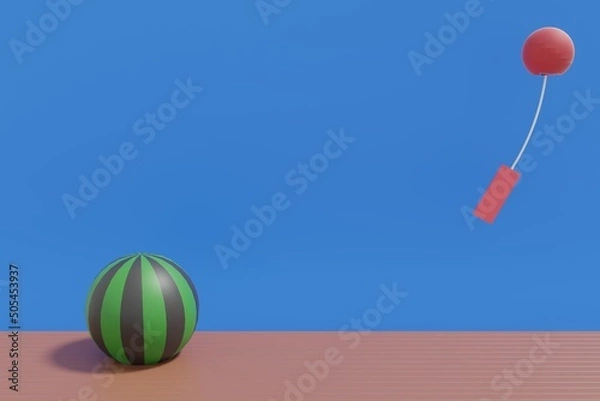 Obraz 風鈴とスイカ