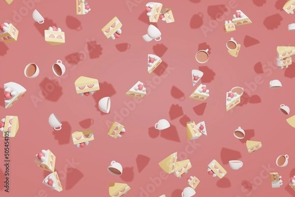 Obraz ケーキとコーヒー