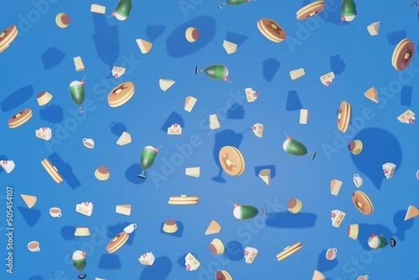 Obraz ケーキとコーヒー