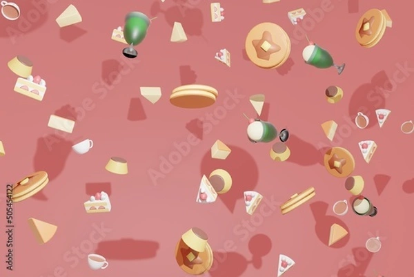 Obraz ケーキとコーヒー