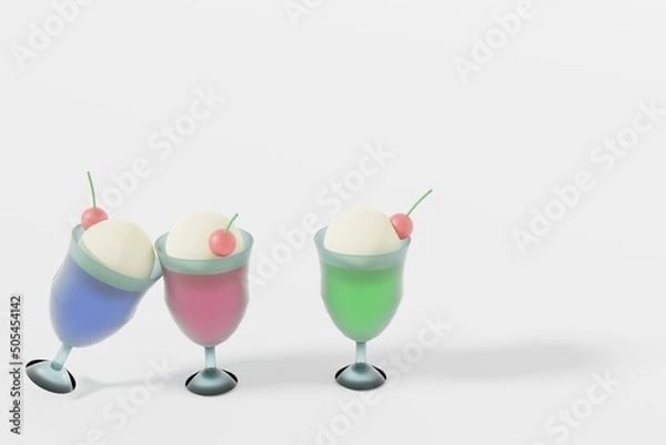 Obraz メロン　クリーム　ソーダ