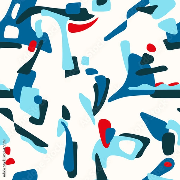 Obraz Abstract seamless pattern on a white background