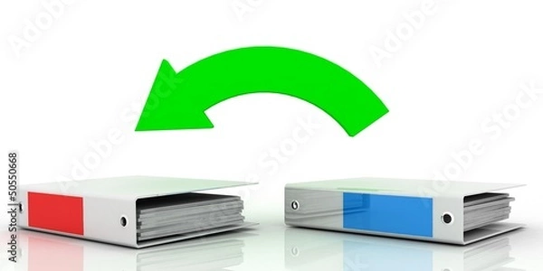 Obraz office folder and arrow