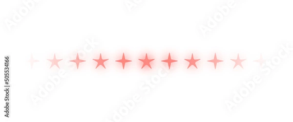 Obraz neon star divider border
