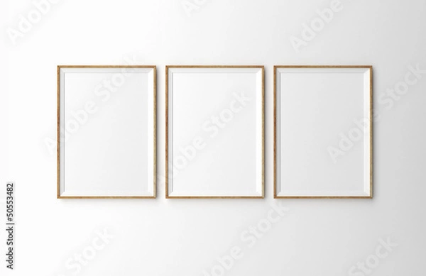 Fototapeta three wooden frames