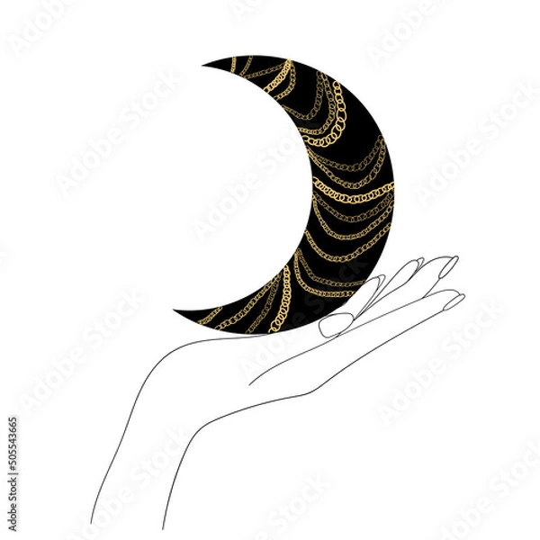 Obraz Hands and Moon.