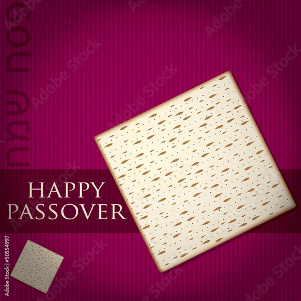Obraz Passover card in vector format.