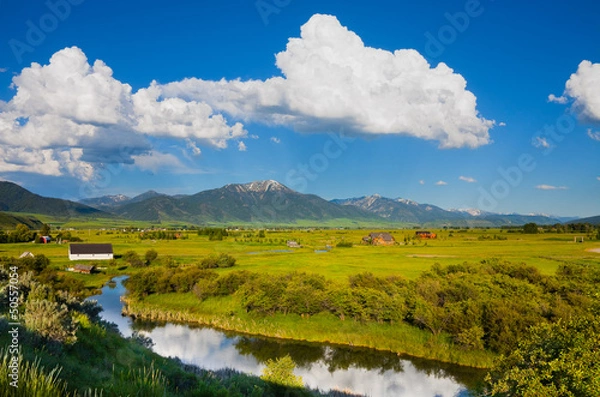 Fototapeta Wieś we wschodnim Idaho