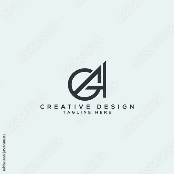 Obraz Creative ga logo design