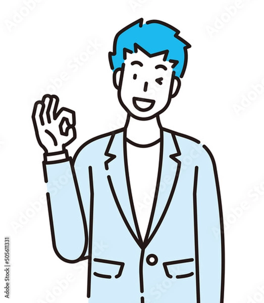 Fototapeta 人物　イラスト