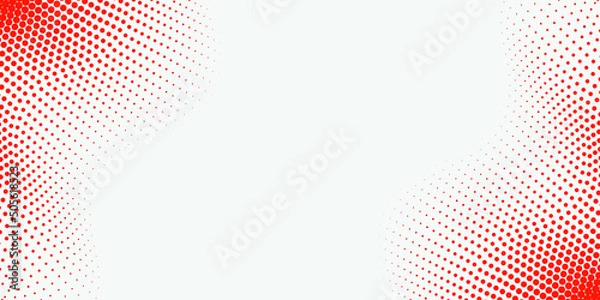 Fototapeta Vector design abstract red dot background