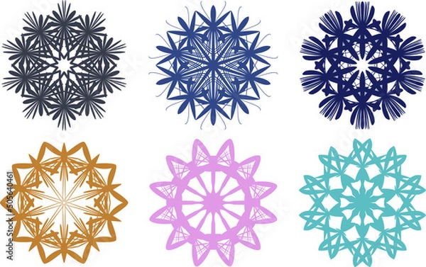 Fototapeta Collection of Pattern Design, decorative element.