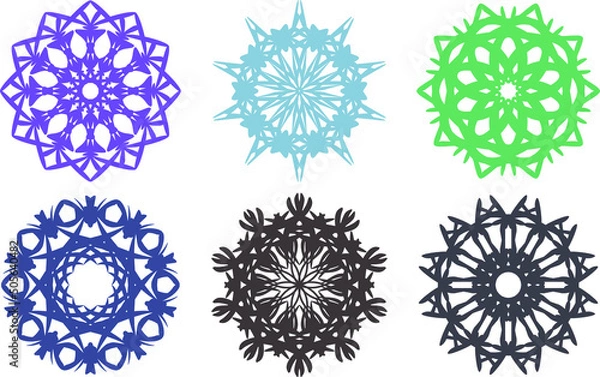 Fototapeta Collection of Pattern Design, decorative element.