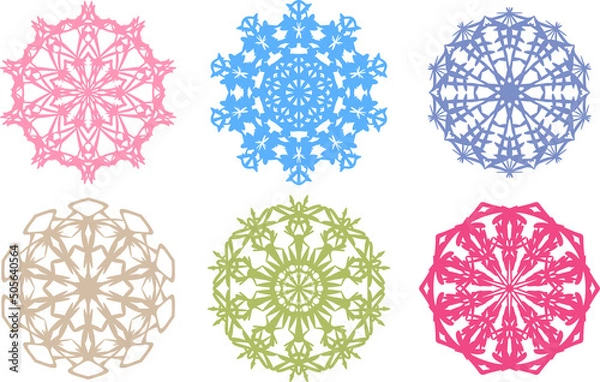 Fototapeta Collection of Pattern Design, decorative element.