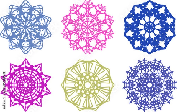 Fototapeta Collection of Pattern Design, decorative element.