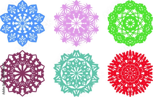 Fototapeta Collection of Pattern Design, decorative element.