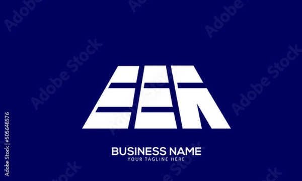 Fototapeta Alphabet EEA construstion building property monogram vector logo template