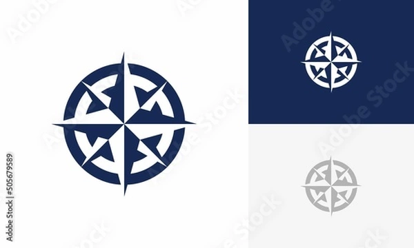 Obraz compass logo design
