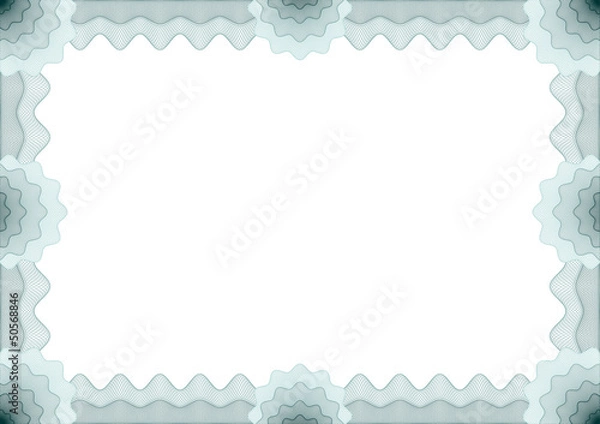 Fototapeta Frame for voucher, certificate