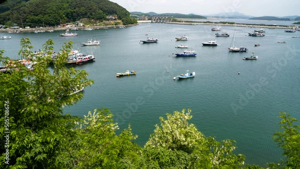 Fototapeta 오천항의 어선들