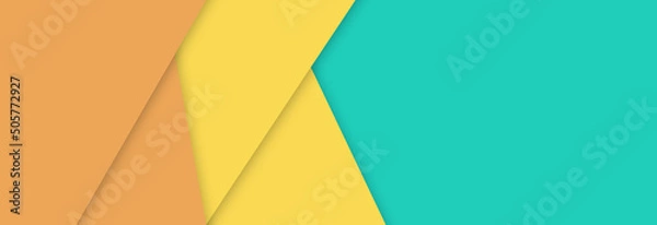 Fototapeta Abstract background modern futuristic hipster graphics. Blue background with stripes. Abstract background texture design, bright poster, banner yellow and blue background.
