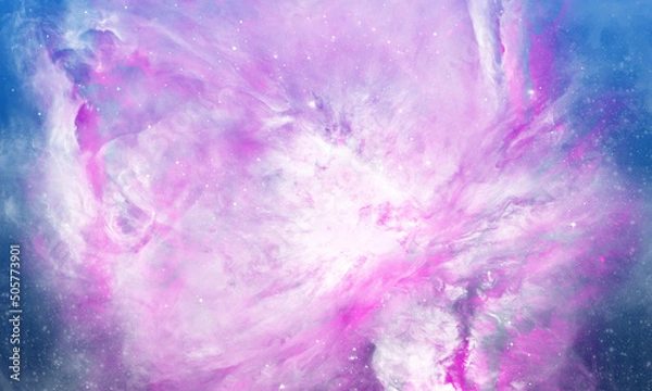 Fototapeta Space background.  The design for use in the projects business, science, education and technology.