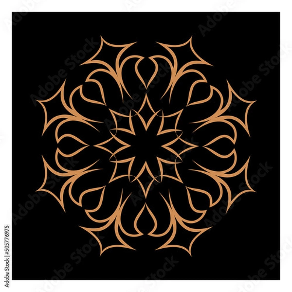 Obraz Amazing vector mandalas in different themes in oriental and western style for luxury logos, designs and coloring books