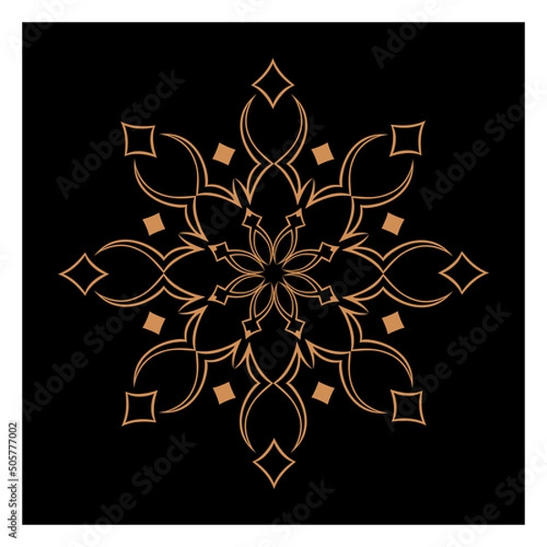 Obraz Amazing vector mandalas in different themes in oriental and western style for luxury logos, designs and coloring books