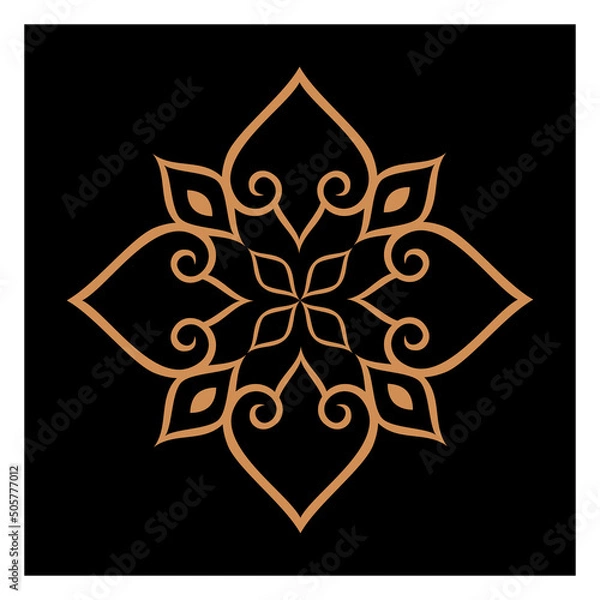 Obraz Amazing vector mandalas in different themes in oriental and western style for luxury logos, designs and coloring books