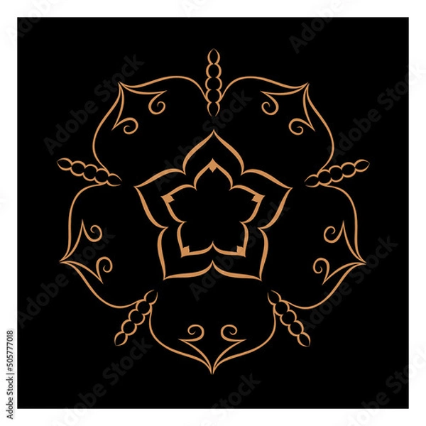 Obraz Amazing vector mandalas in different themes in oriental and western style for luxury logos, designs and coloring books