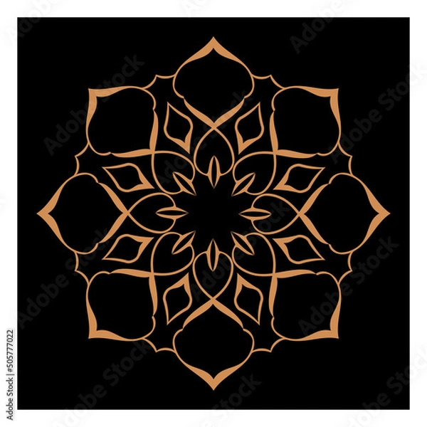 Obraz Amazing vector mandalas in different themes in oriental and western style for luxury logos, designs and coloring books