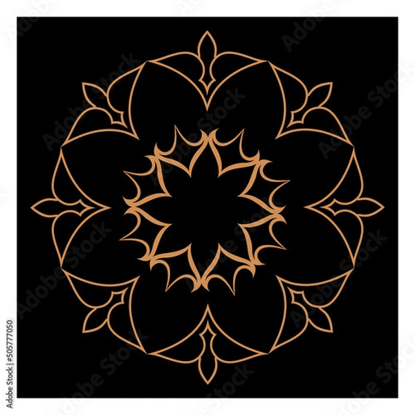 Obraz Amazing vector mandalas in different themes in oriental and western style for luxury logos, designs and coloring books