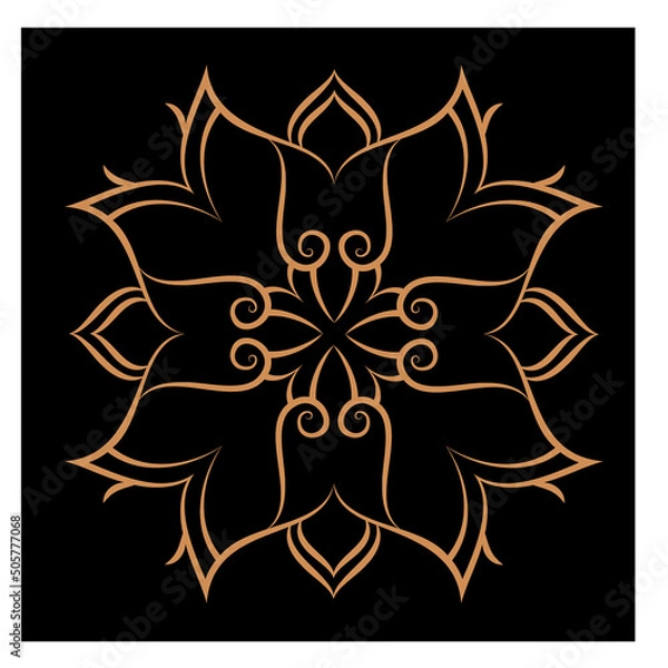 Fototapeta Amazing vector mandalas in different themes in oriental and western style for luxury logos, designs and coloring books