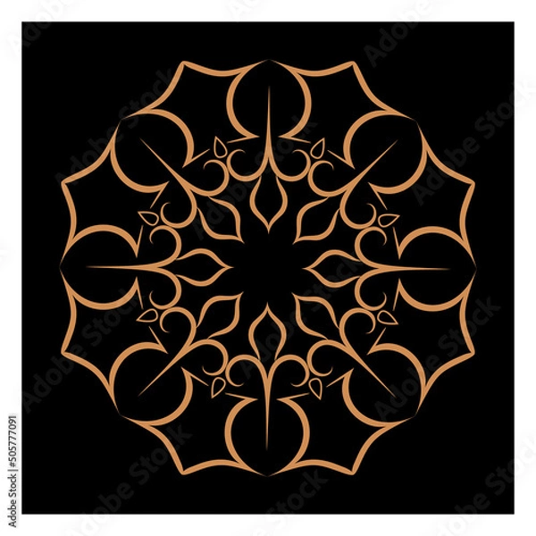 Obraz Amazing vector mandalas in different themes in oriental and western style for luxury logos, designs and coloring books