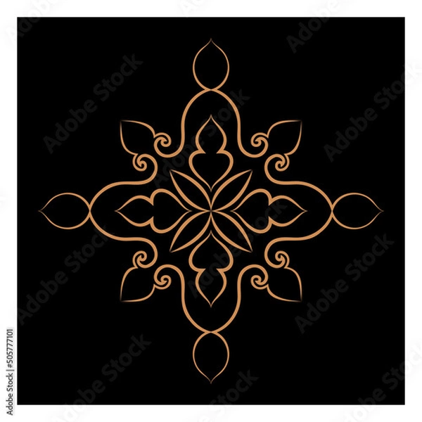 Obraz Amazing vector mandalas in different themes in oriental and western style for luxury logos, designs and coloring books