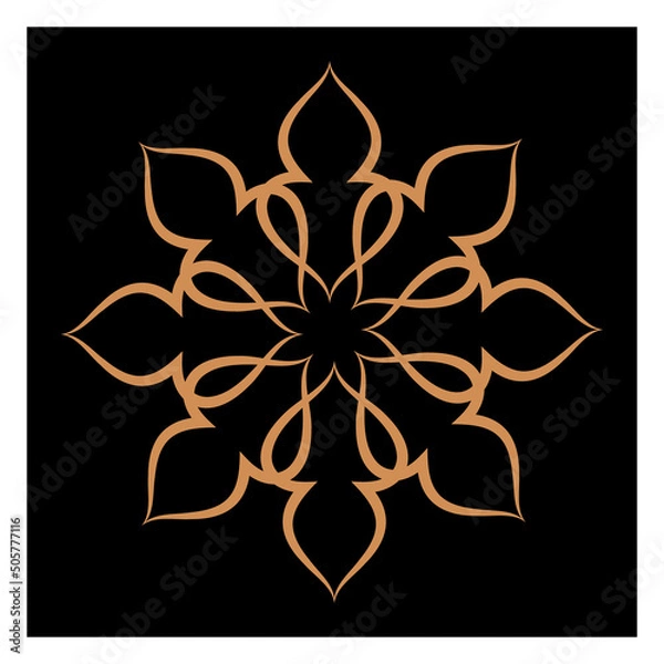 Obraz Amazing vector mandalas in different themes in oriental and western style for luxury logos, designs and coloring books