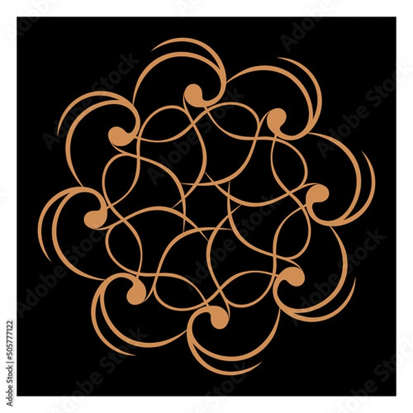 Obraz Amazing vector mandalas in different themes in oriental and western style for luxury logos, designs and coloring books